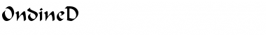 Download OndineD Font Download OndineD Font