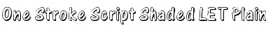 Download One Stroke Script Shaded LET Font