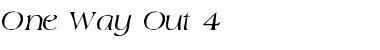 Download One Way Out 4 Font Download One Way Out 4 Font