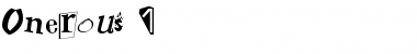 Download Onerous 1 Font Download Onerous 1 Font