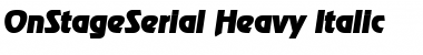 Download OnStageSerial-Heavy Font Download OnStageSerial-Heavy Font
