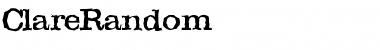 Download ClareRandom Font