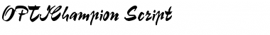 Download OPTIChampion Font Download OPTIChampion Font