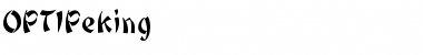 Download OPTIPeking Font Download OPTIPeking Font