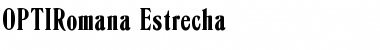 Download OPTIRomana-Estrecha Font Download OPTIRomana-Estrecha Font