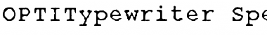 Download OPTITypewriter Font Download OPTITypewriter Font