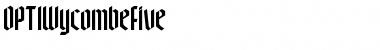 Download OPTIWycombeFive Font Download OPTIWycombeFive Font