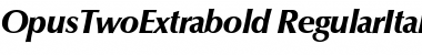 Download OpusTwoExtrabold Font
