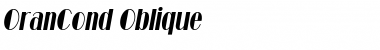 Download OranCond Oblique Font