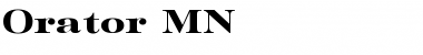 Download Orator MN Font Download Orator MN Font