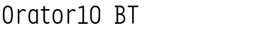 Download Orator10 BT Font Download Orator10 BT Font