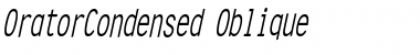 Download OratorCondensed Font Download OratorCondensed Font