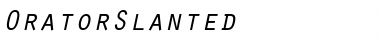 Download OratorSlanted Font Download OratorSlanted Font