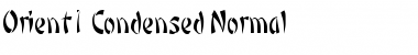 Download Orient 1Condensed Font