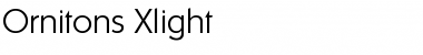 Download Ornitons-Xlight Font