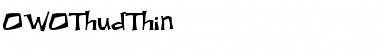 Download OWOThudThin Font
