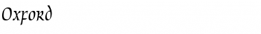 Download Oxford Font