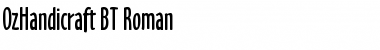 Download OzHandicraft BT Font