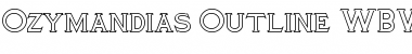 Download Ozymandias Outline WBW Font
