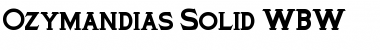 Download Ozymandias Solid WBW Font