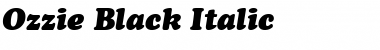 Download Ozzie Black Font