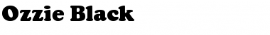 Download Ozzie Black Font