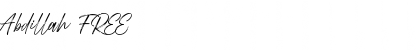 Download Abdillah FREE Font Download Abdillah FREE Font