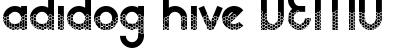Download adidog hive DEMO Font Download adidog hive DEMO Font