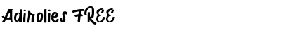 Download Adirolies FREE Font Download Adirolies FREE Font