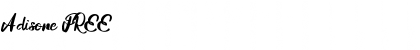 Download Adisone FREE Font