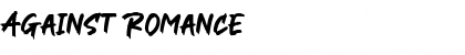 Download Against Romance Font Download Against Romance Font