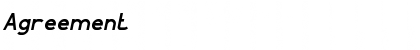 Download Agreement Font