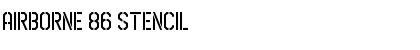 Download Airborne 86 Stencil Font Download Airborne 86 Stencil Font