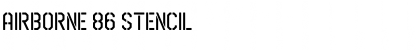 Download Airborne 86 Stencil Font