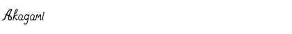 Download Akagami Font