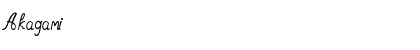 Download Akagami Font Download Akagami Font