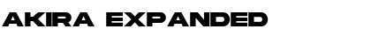 Download Akira Expanded Font Download Akira Expanded Font