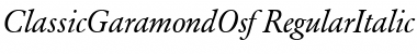 Download ClassicGaramondOsf Font