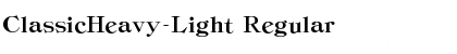 Download ClassicHeavy-Light Font