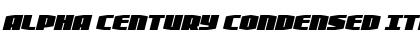 Download Alpha Century Condensed Italic Font