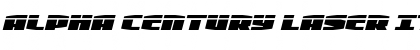 Download Alpha Century Laser Italic Font