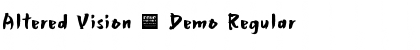 Download Altered Vision - Demo Font
