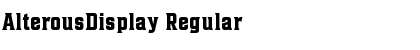 Download AlterousDisplay Font Download AlterousDisplay Font