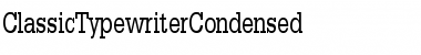 Download ClassicTypewriterCondensed Font