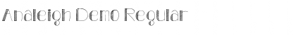 Download Analeigh Demo Font