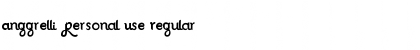 Download Anggrelli Personal Use Font