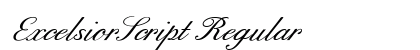 ExcelsiorScript Regular Preview