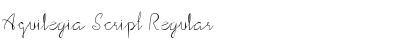 Download Aquilegia Script Font