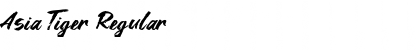 Download Asia Tiger Font