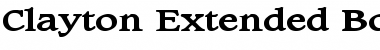 Download Clayton Extended Font